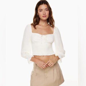 Aritzia Sunday Best Sinatra long sleeve blouse size S